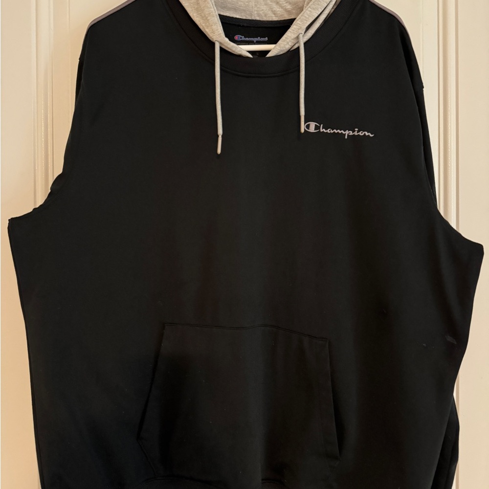 Champion Black Sleeveless Hoodie